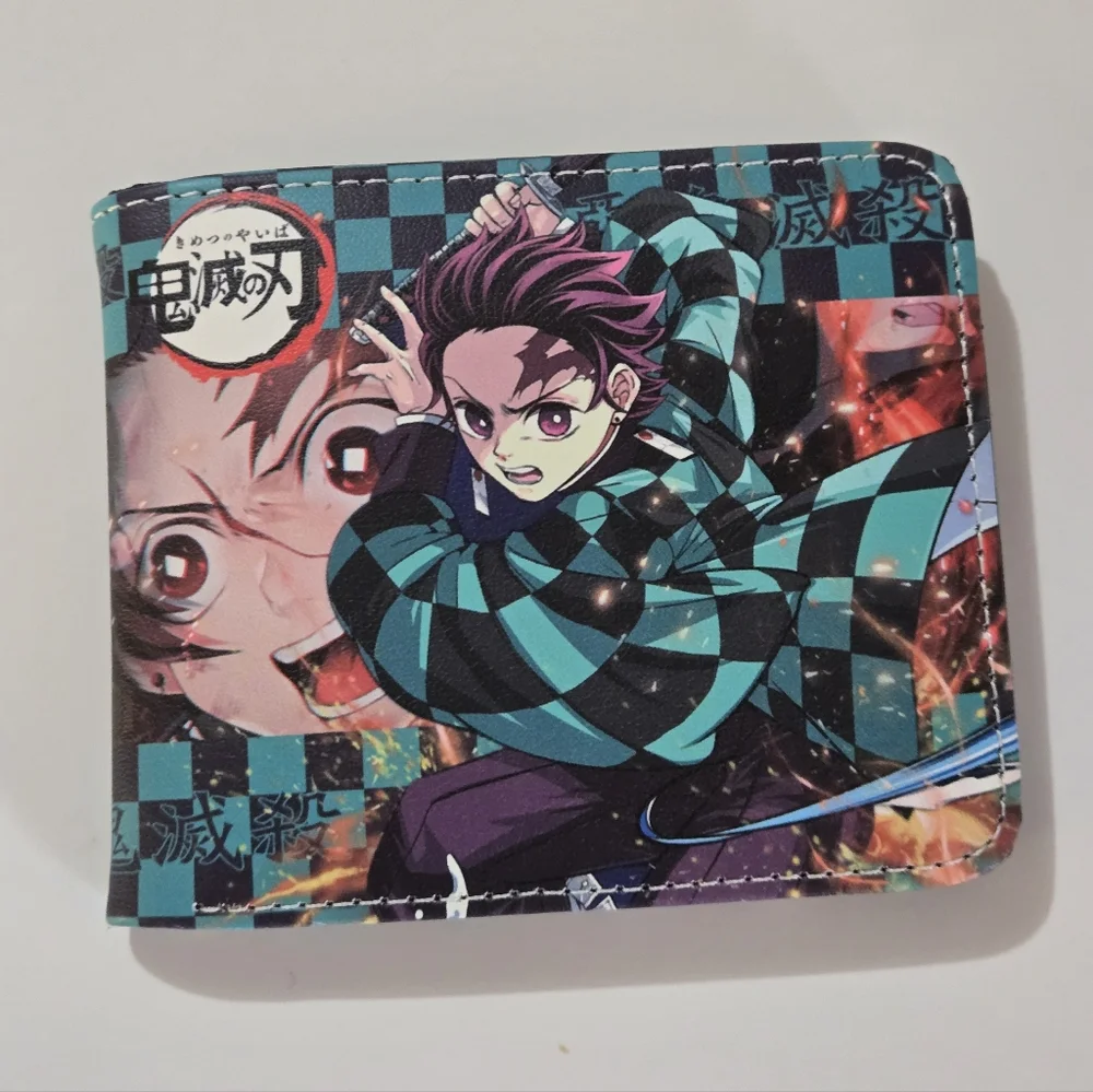 Anime Demon Slayer: Tanjiro Wallet with Green and Black Design